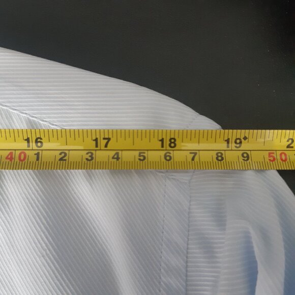 ZARA MAN SZ 16 Light Baby Blue 100% Cotton Men's Button Up Dress Shirt - Picture 10 of 12